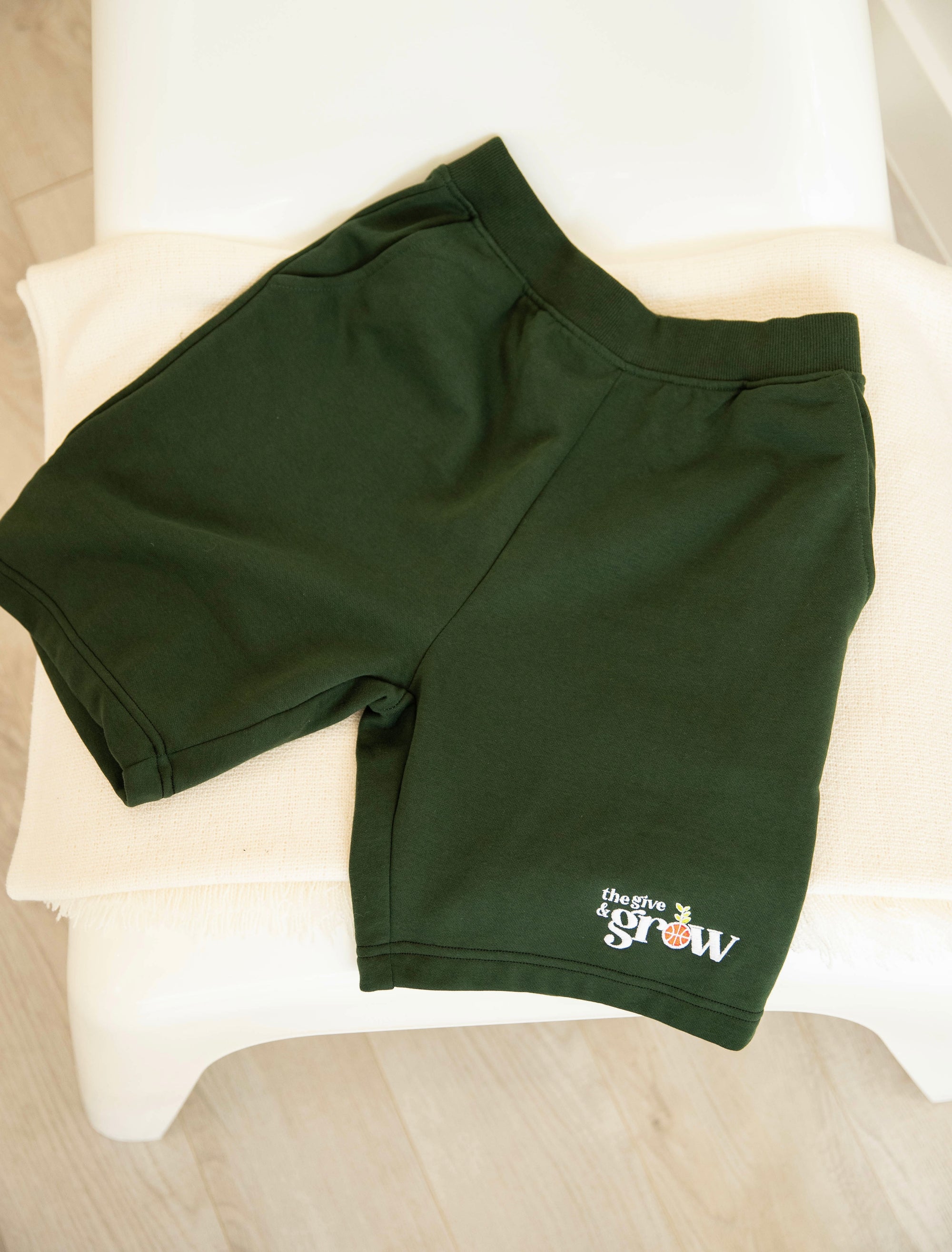 The Give and Grow Embroidered Sweatshorts